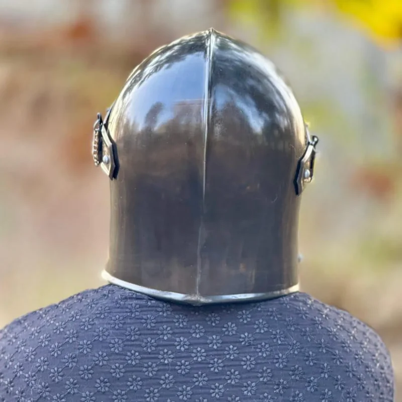 Medieval Black Barbuta Helmet, Knight Helmet Adult for Men - Image 6