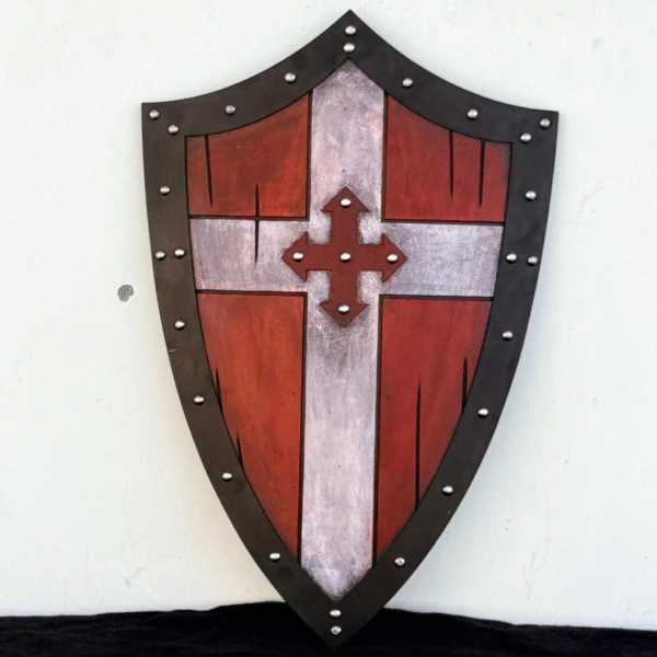 Medieval Knight White Cross Red