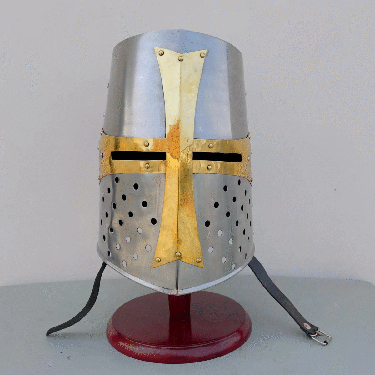 Golden Cross Crusader Helmet