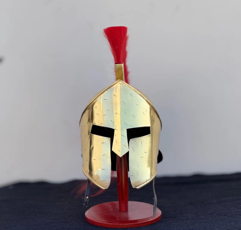 Spartan Helmet Golden King Leonidas 300 Movie