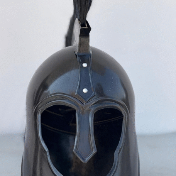 Medieval Leonidas Black Spartan 300 Roman Imperial Knight Helmet for Men