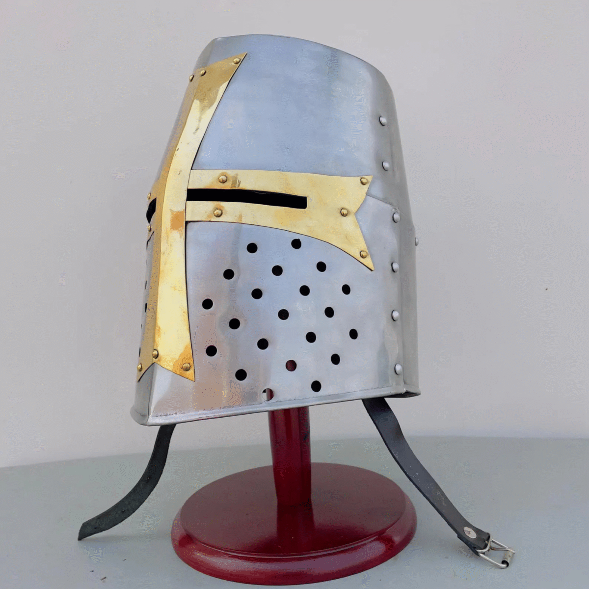 Golden Cross Crusader Helmet