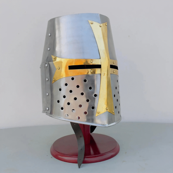 Golden Cross Crusader Helmet