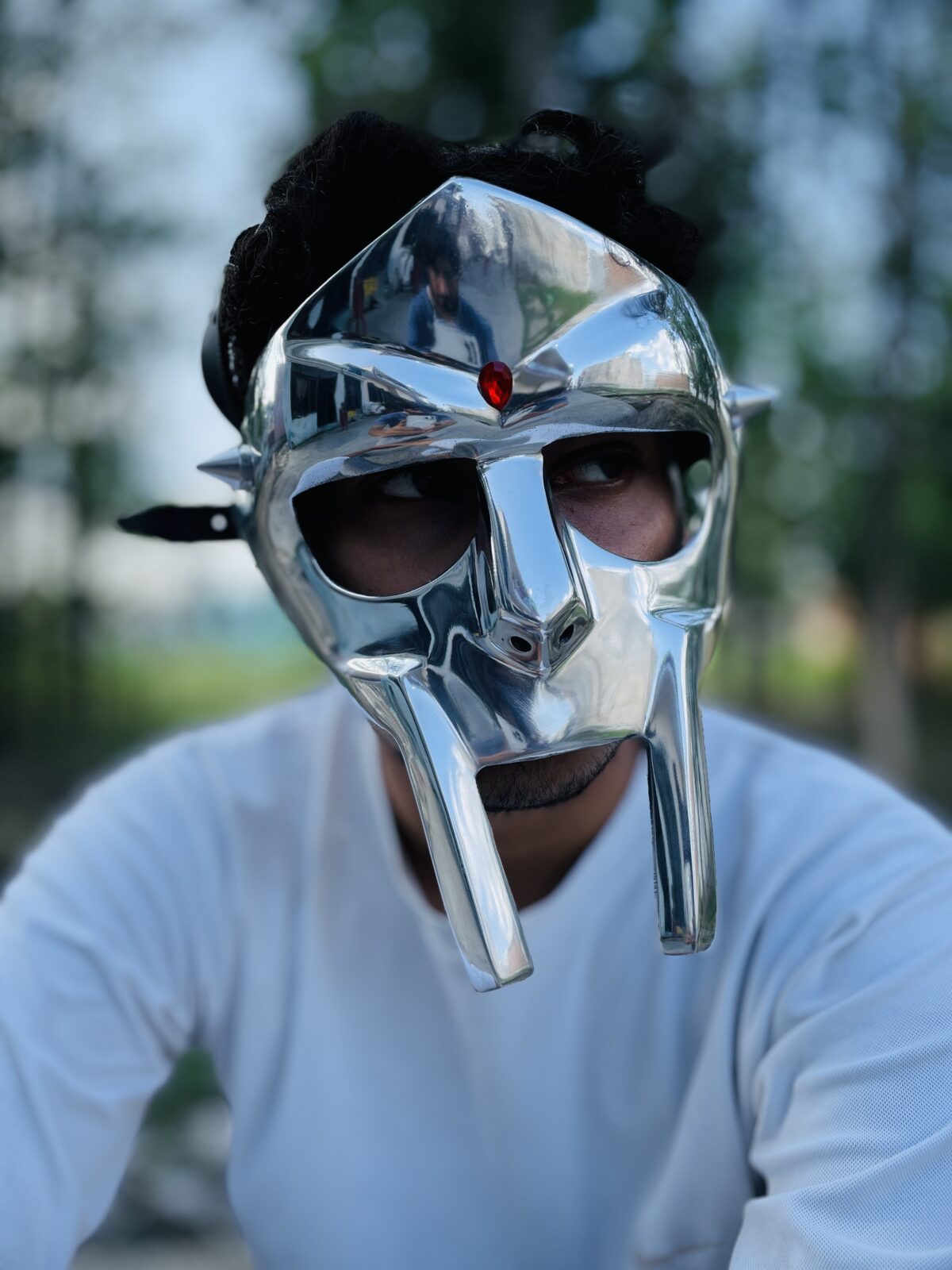 MF DOOM Mask Mad Villan Gladiator Face Mask Mad villain Steel Face - Image 3