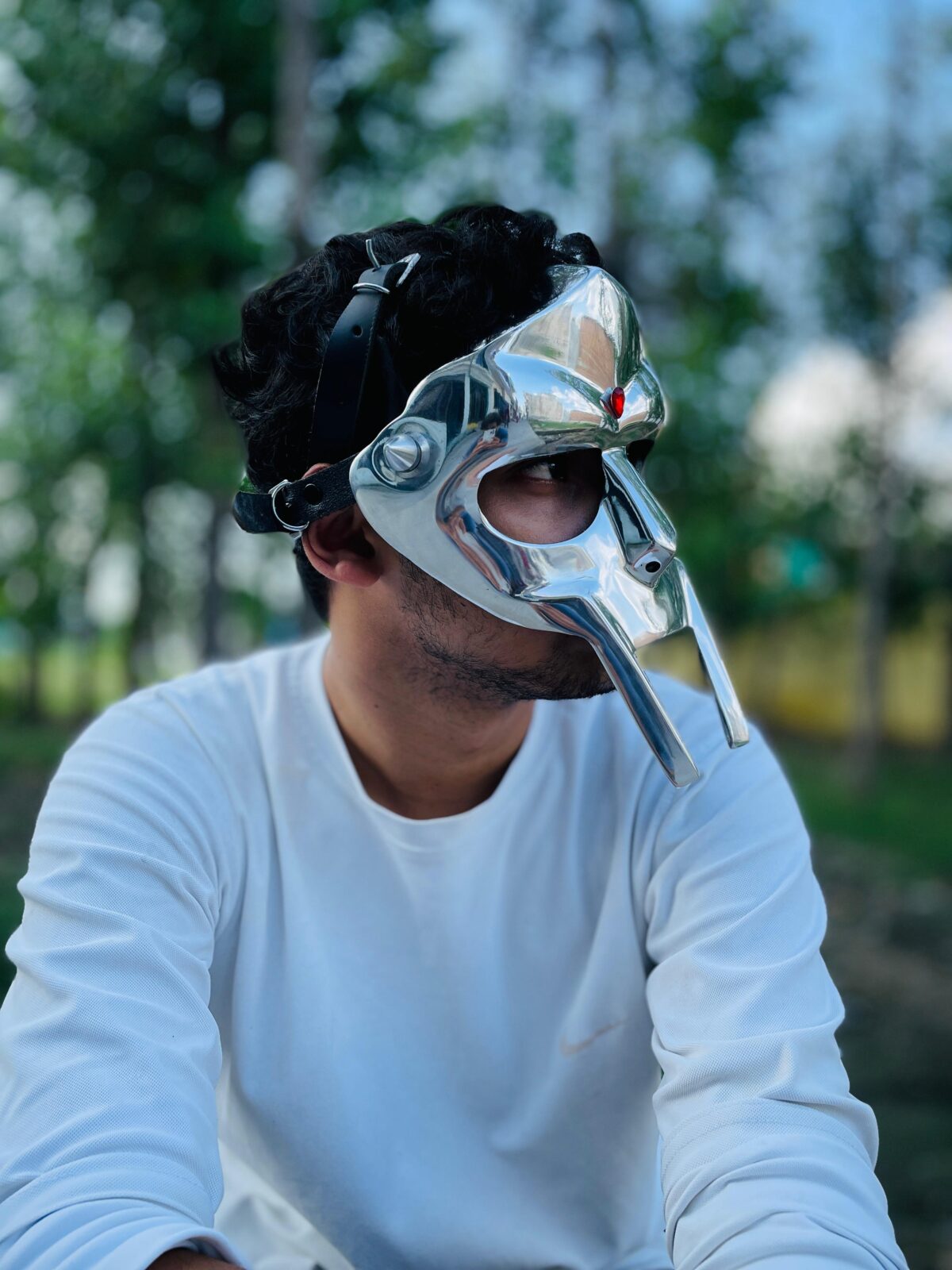 MF DOOM Mask Mad Villan Gladiator Face Mask Mad villain Steel Face - Image 4