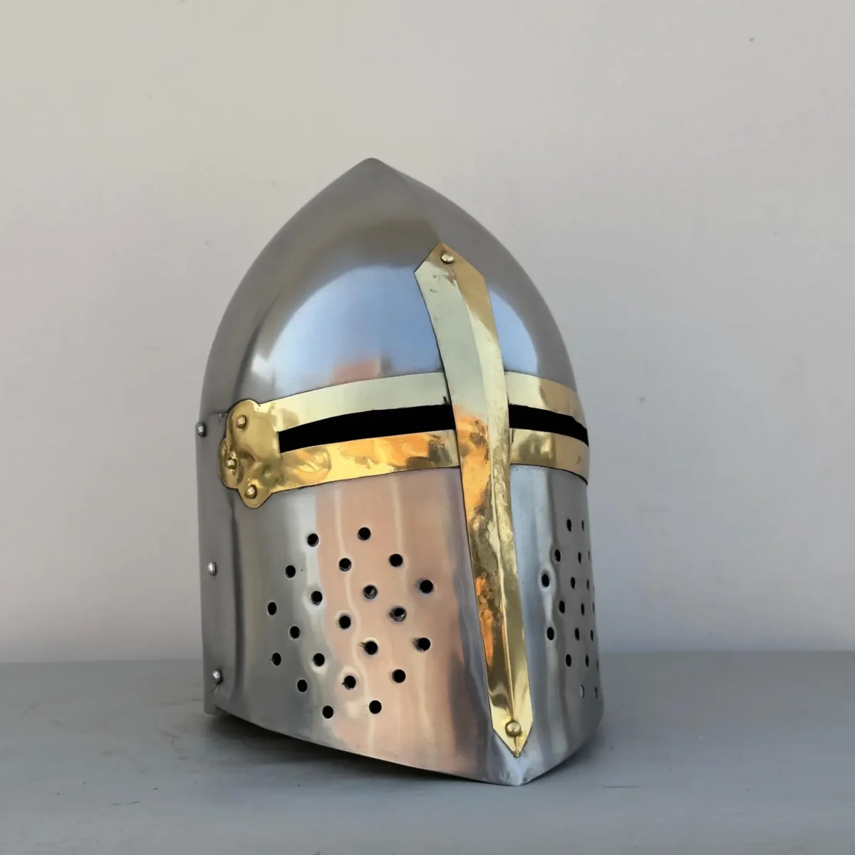 Knight Helmet Premium Crusader Helmet