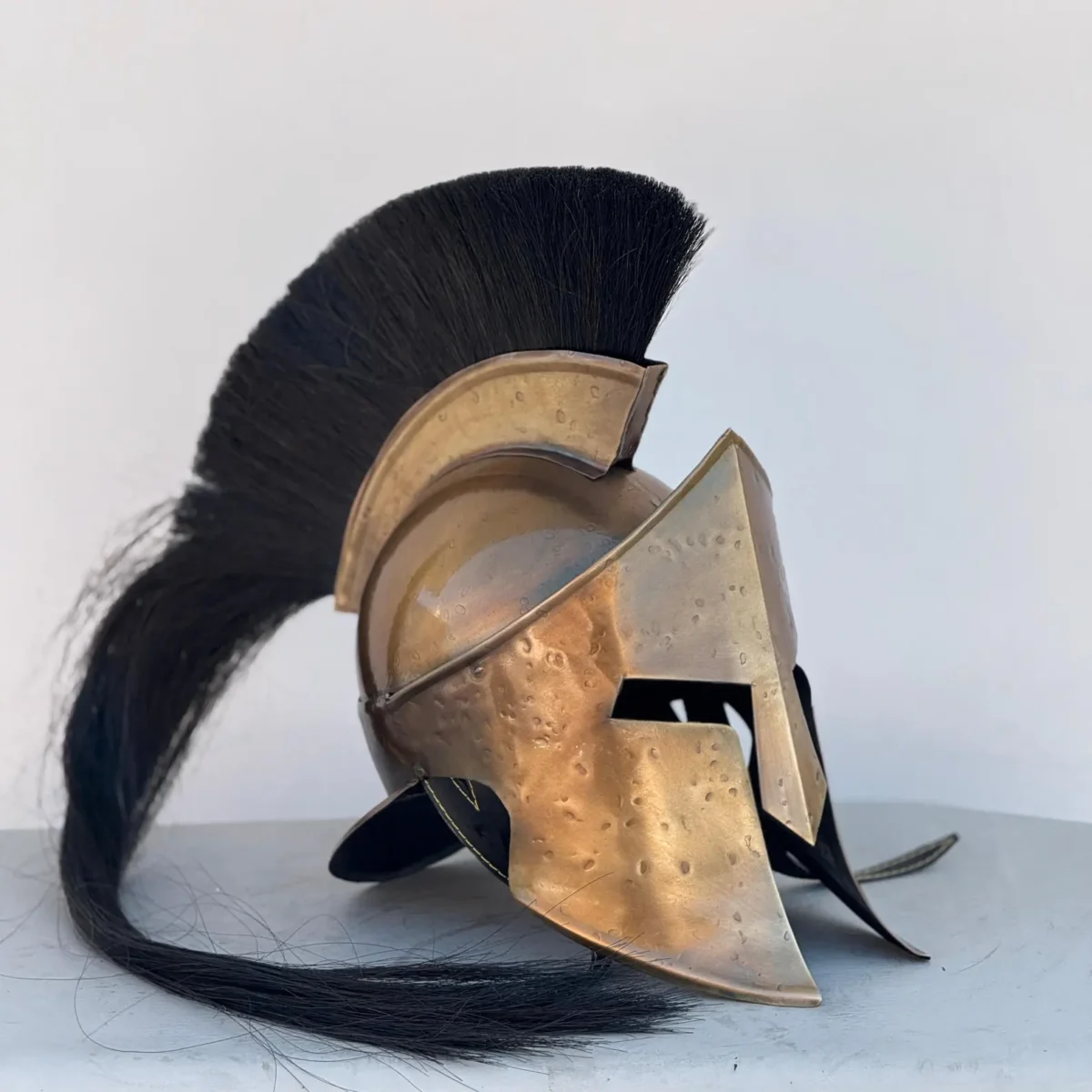 Medieval Leonidas Golden Spartan 300 Roman Imperial Knight Helmet for Men - Image 4